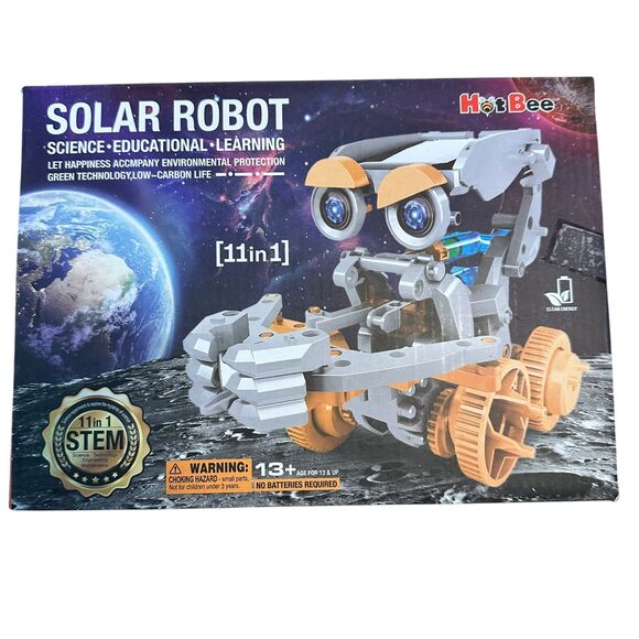 Hot Bee STEM Build Your Own Solar Robot Kits New - Picture 3 of 8